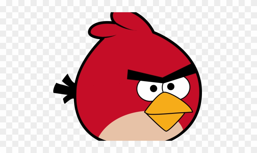 Cute Love Birds Clipart - Draw Red Bird From Angry Birds #882071