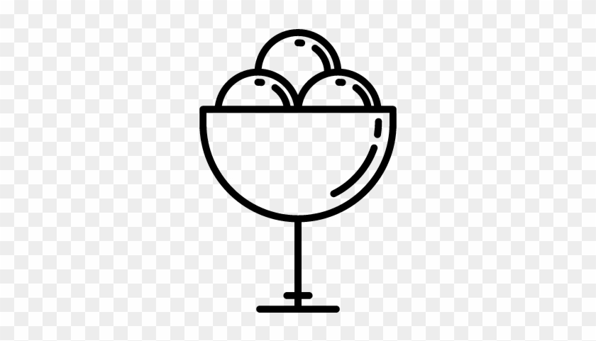 Ice Cream Bowl Vector - Kitchen Utensil #882133