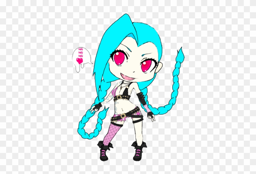 Jinx Chibi Drawing - League Of Legends Jinx Chibi #882142