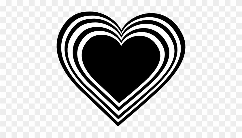 Trunk Clipart Clip Art Black And White Heart - Black And White Heart #882190