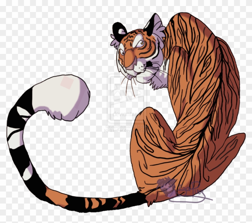 Mean Tiger Cartoon Drawing - Cartoon Tiger Png #882301