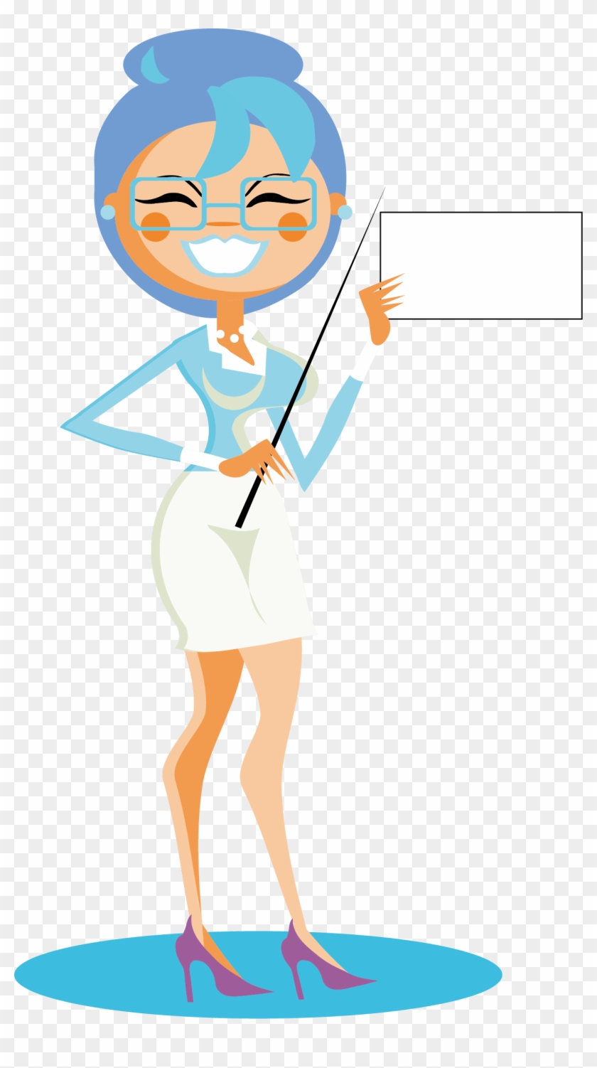 美女教师 - Vector Maestra Png #882364