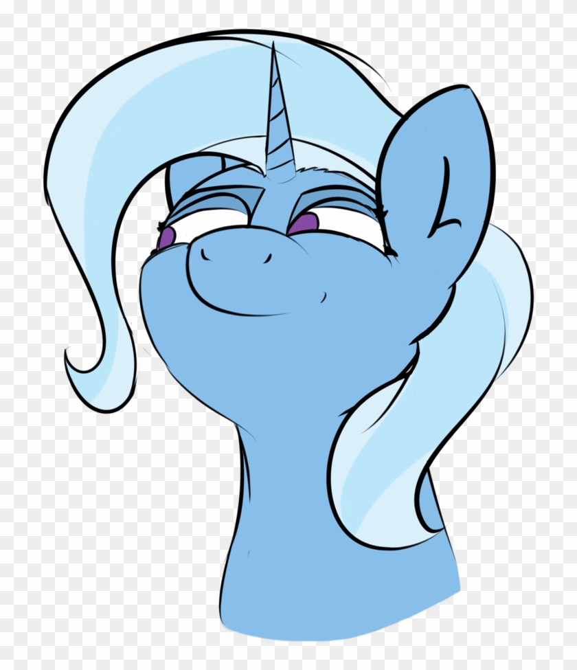 Messenger, Bust, Empty Eyes, Female, Grin, Mare, No - Cartoon #882381