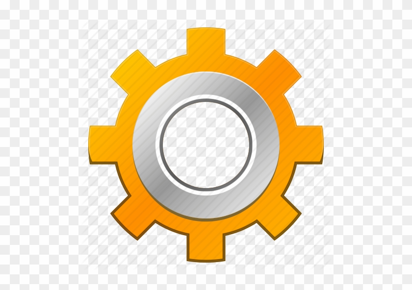 Safety Industrial Man Gear Tools Flat Vector Illustration - 3d Gear Icon Png #882412