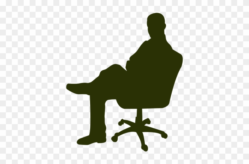 Couch Clipart Silhouette - Silhouette Sitting In Chair #882574