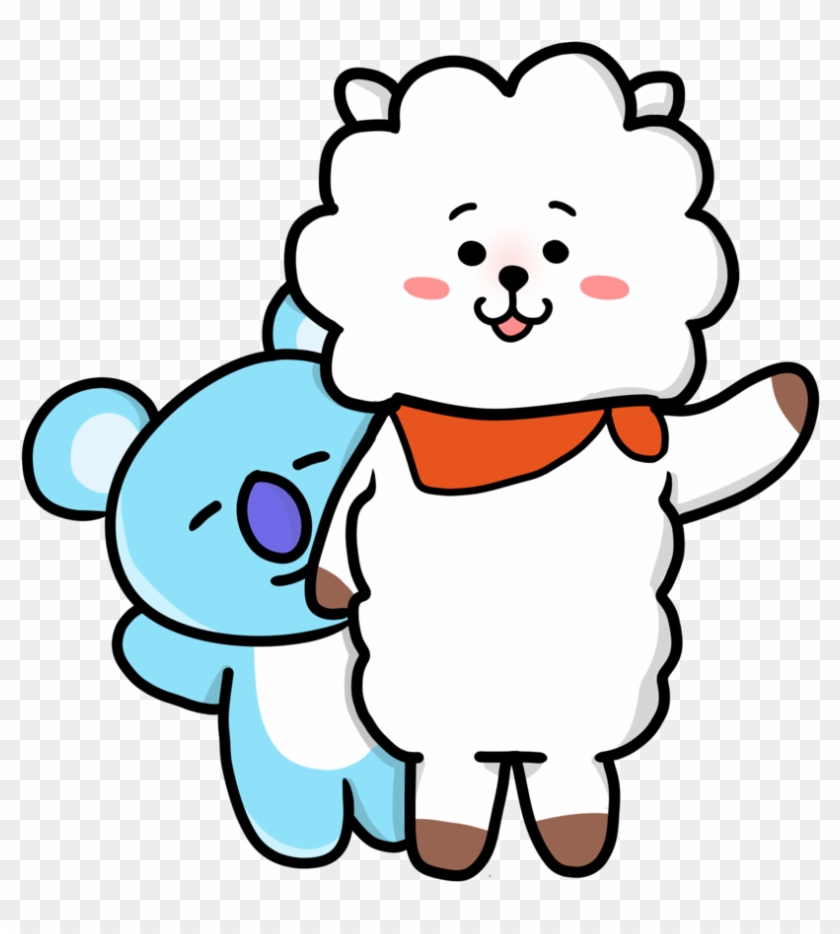 Bts Drawing Deviantart Desktop Wallpaper - Rj And Koya #882607