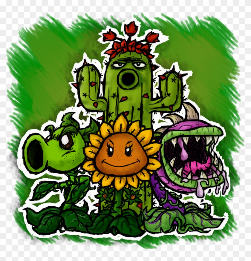 The Good Side Of The Garden Warfare By Boxbird - Almofada Plants Vs Zombies #882801