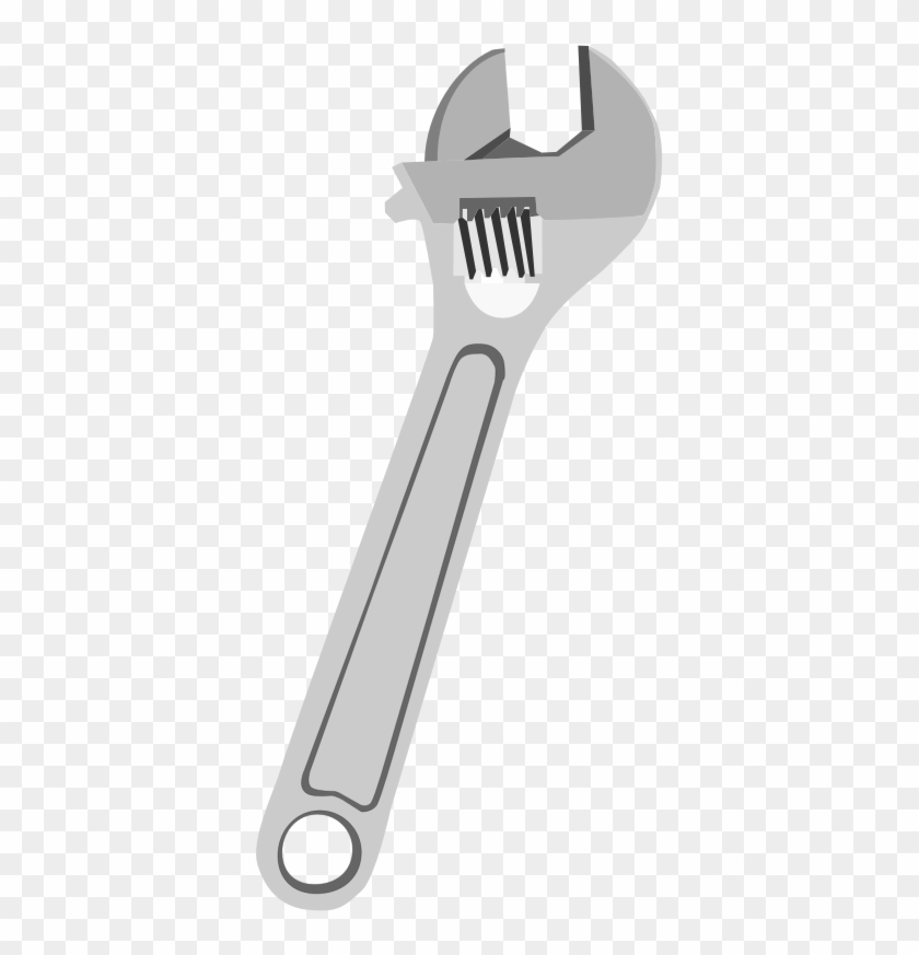 Pipe Wrench Vector Clip Art - Spanner Clipart #883240