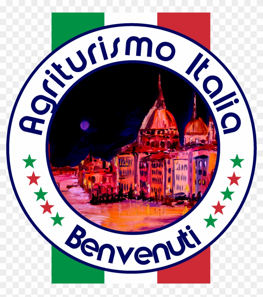 Agriturismo Italia Mit Schrift Benvenuti Logo Und Motiv - Restaurant #883267