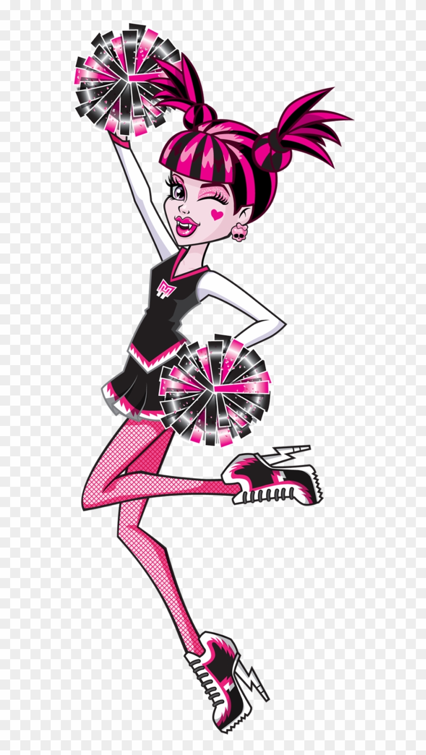 Sport Clipart Monster - Monster High Draculaura Cheerleader #883315