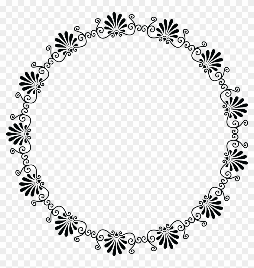 Fancy Scroll Clipart - Fancy Circle Design Png #883404
