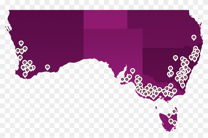 208 Trials Conducted - Map Of Australia #883442