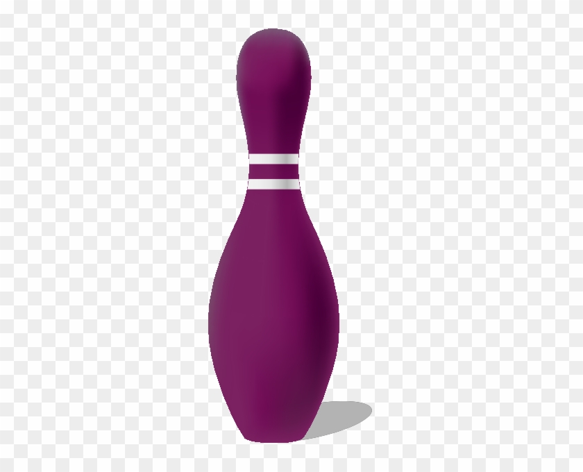 Bowling Pin Purple - Purple Bowling Pin #883487