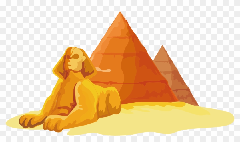 Great Sphinx Of Giza Egyptian Pyramids - Pyramid Png #883556