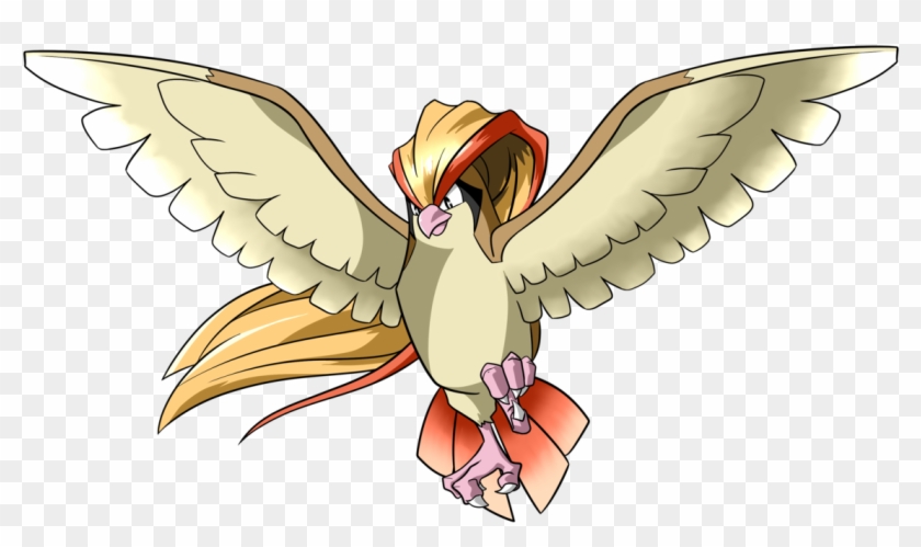 Pidgeot By Meowmatsu - Pidgey Pokemon Rojo Fuego - Free Transparent PNG  Clipart Images Download