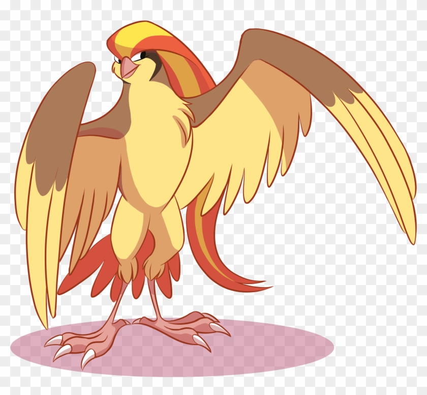 Pidgeot By Meowmatsu - Pidgey Pokemon Rojo Fuego - Free Transparent PNG  Clipart Images Download