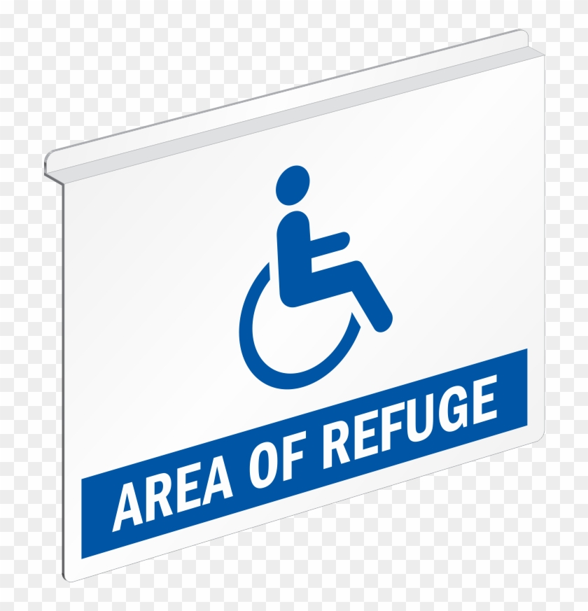 Area Of Refuge Ceiling Sign - Area Of Refuge #883684