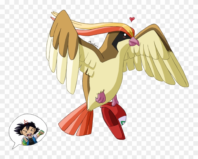 Pidgeot By Meowmatsu - Pidgey Pokemon Rojo Fuego - Free Transparent PNG  Clipart Images Download