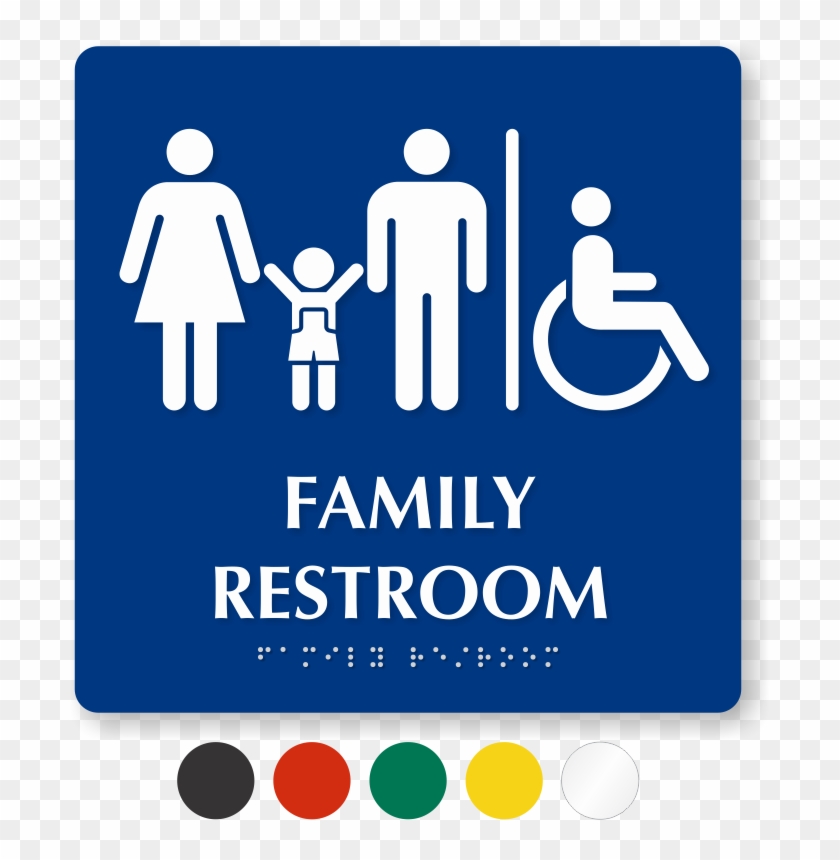 Family Restroom Sign Vector #883877