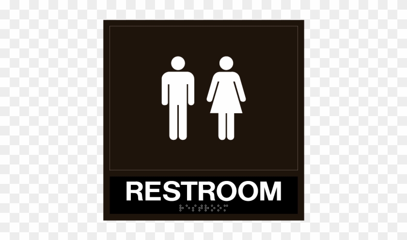 Men's And Women's Layered Acrylic Ada Sign - Ada Signs #883918
