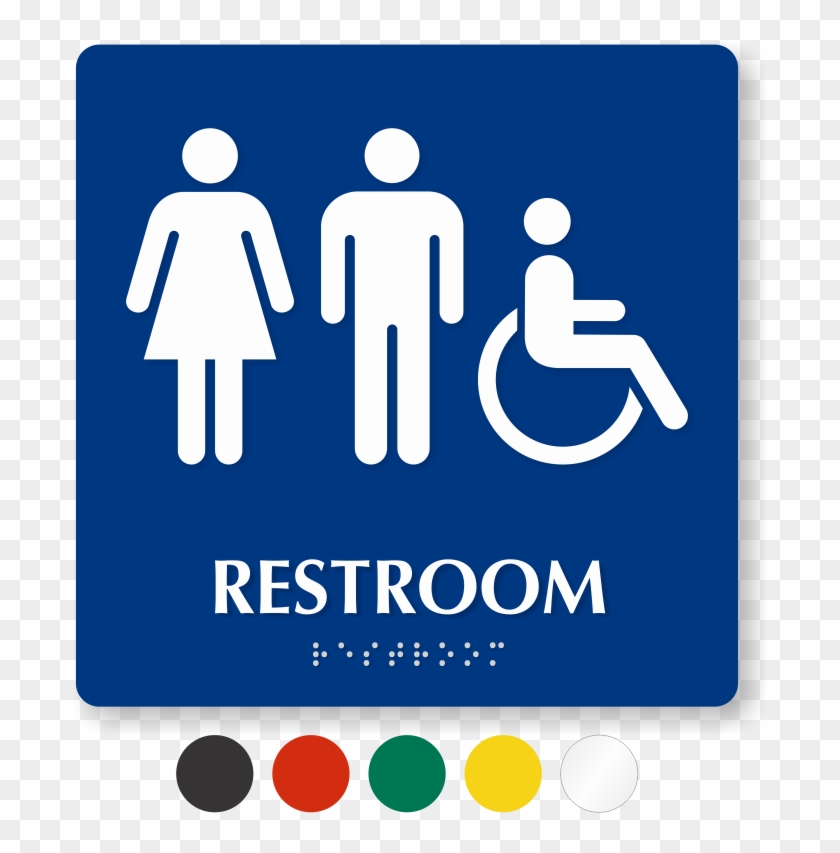 Accessible Restroom Symbol - Restroom Sign #883920