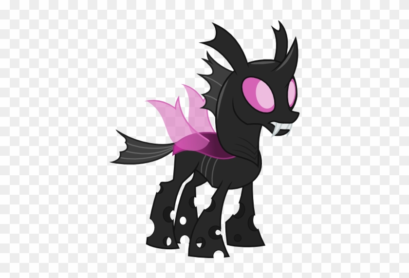 Ashidaru, Changeling, Fangs, Oc, Safe, Simple Background, - My Little Pony: Friendship Is Magic #884080