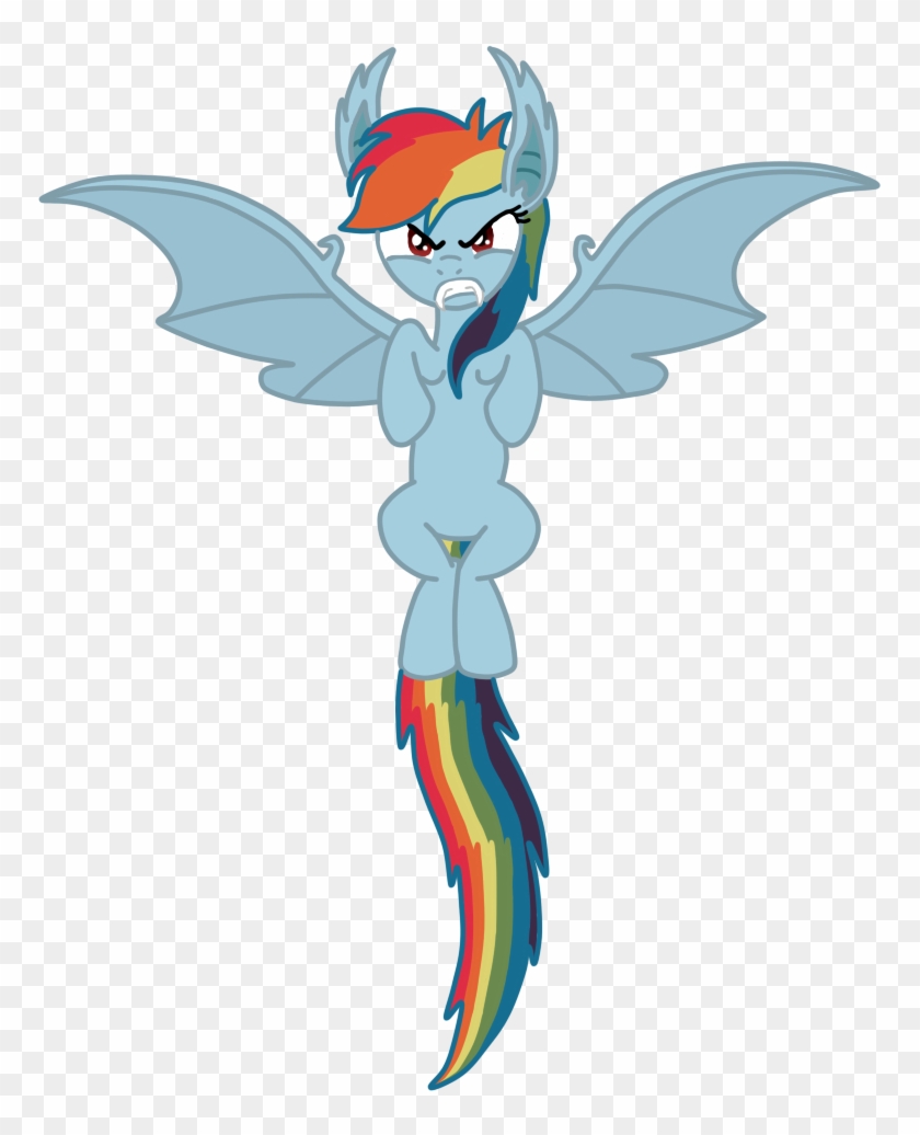 Rainbowdashswagger, Bat Ponified, Bat Pony, Fangs, - Illustration #884104