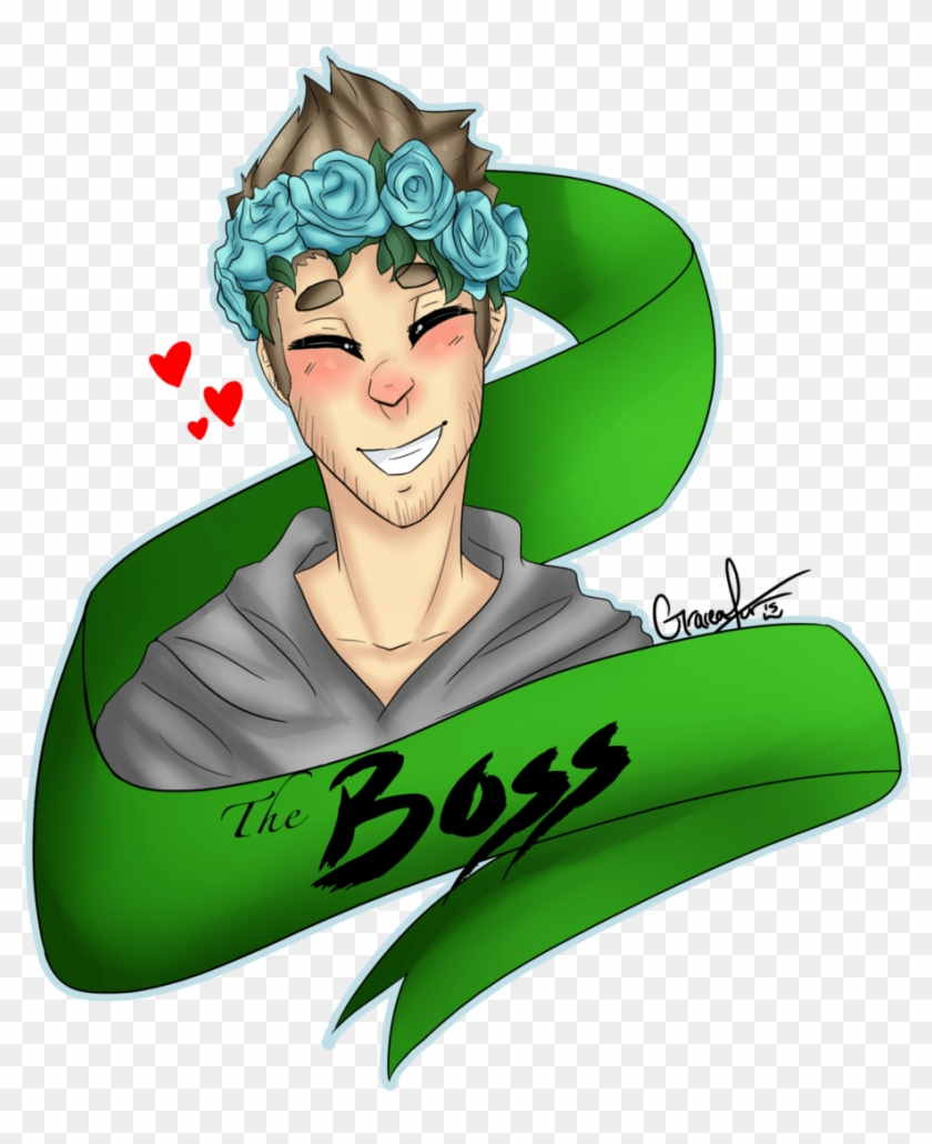 Jacksepticeye With Flower Crown Fan Art #884111