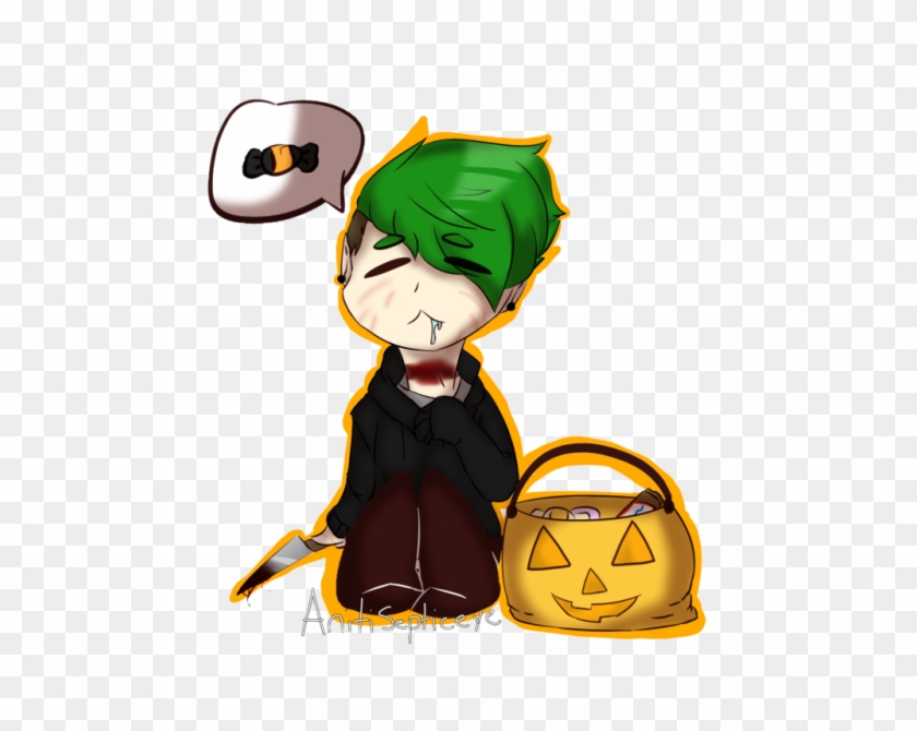 Antisepticeye Chibi Helloween By Shadowbonniecutie - Cartoon #884122