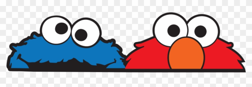Cookie Monster And Elmo Large Jdm Car Sticker - Elmo And Cookie Monster Png #884144