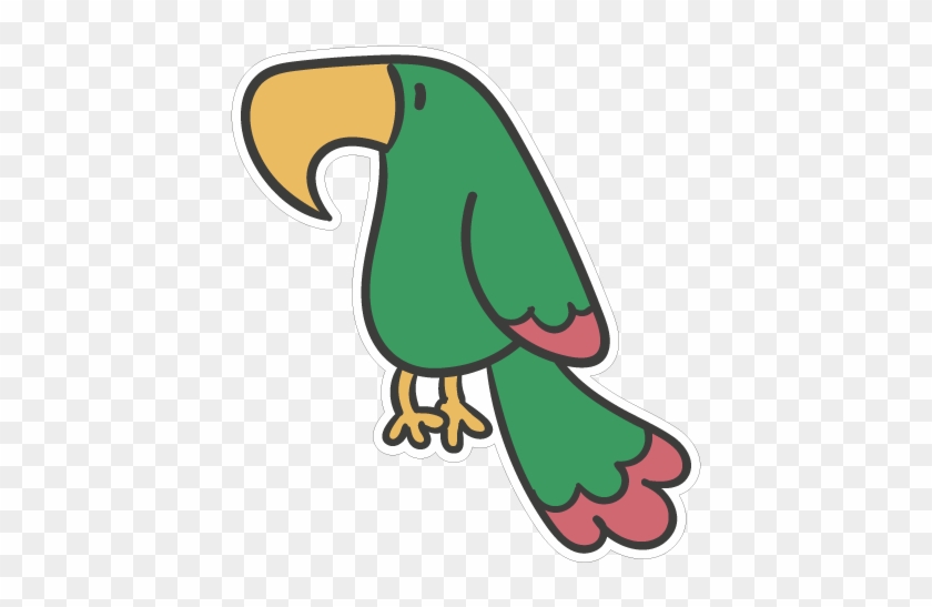 Parakeet Clipart Transparent - Green Parrot Cartoon #884146