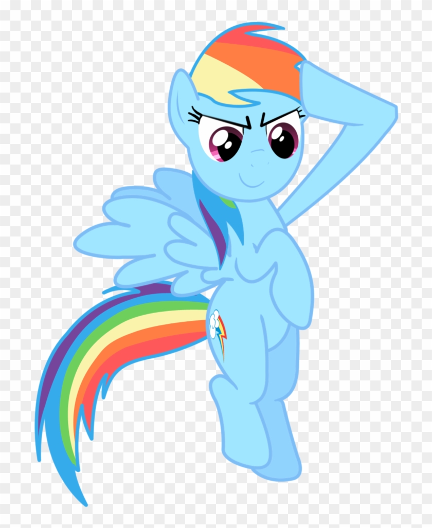 Rainbow Dash Salute By Luridchronomancer - Rainbow Dash Salute Gif #884262