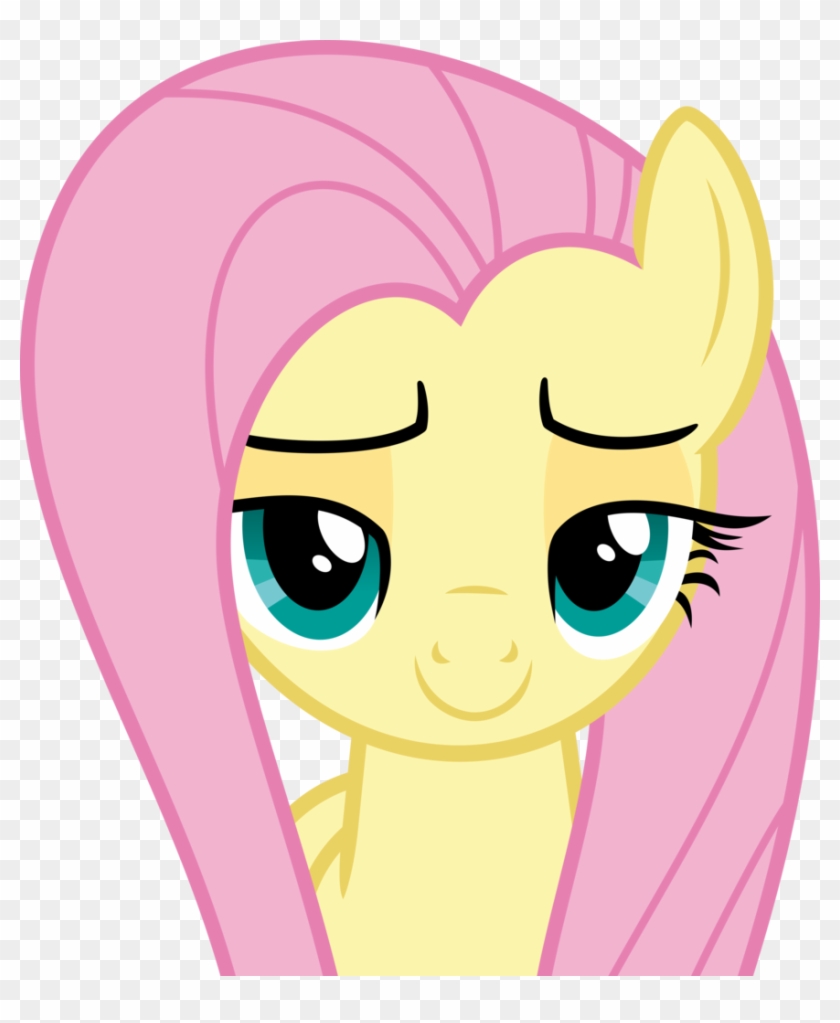 You Can Click Above To Reveal The Image Just This Once, - Fluttershy Smirk #884332