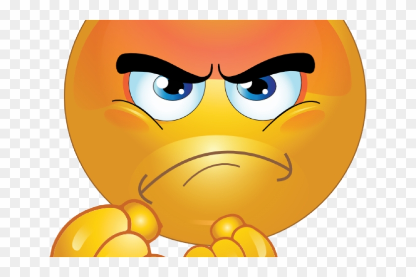 Mad Face Clipart - Angry Smiley #884356