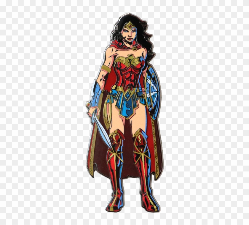 Dc Universe Rebirth Wonder Woman Figpin Enamel Pin - Wonder Woman Comic Png #884357
