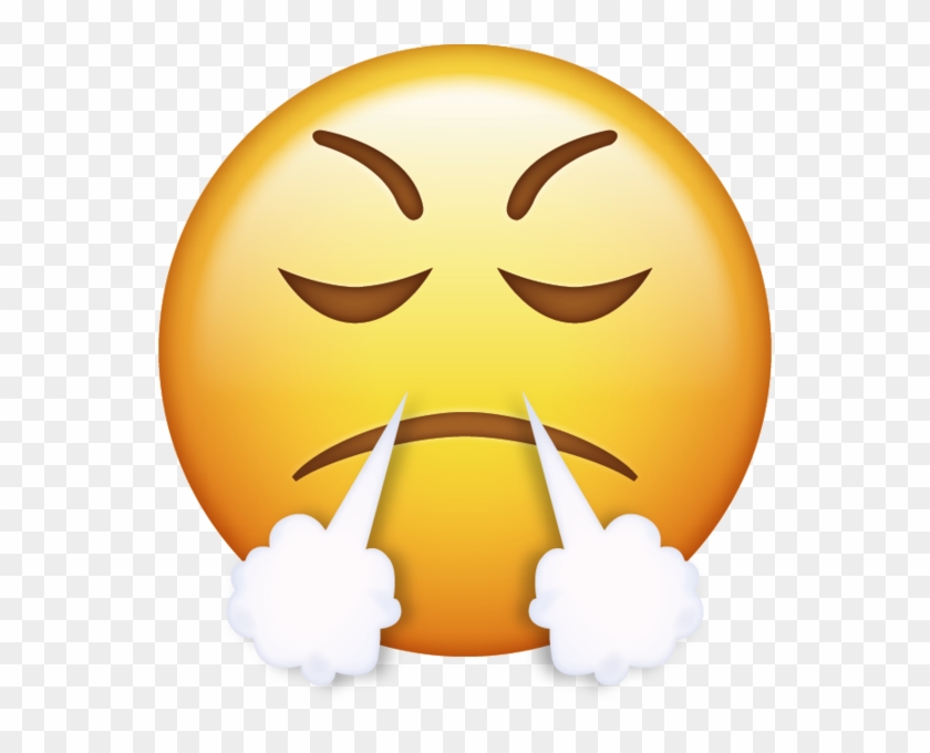 Download Very Mad Iphone Emoji Icon In Jpg And Ai - Air Out Of Nose Emoji #884366