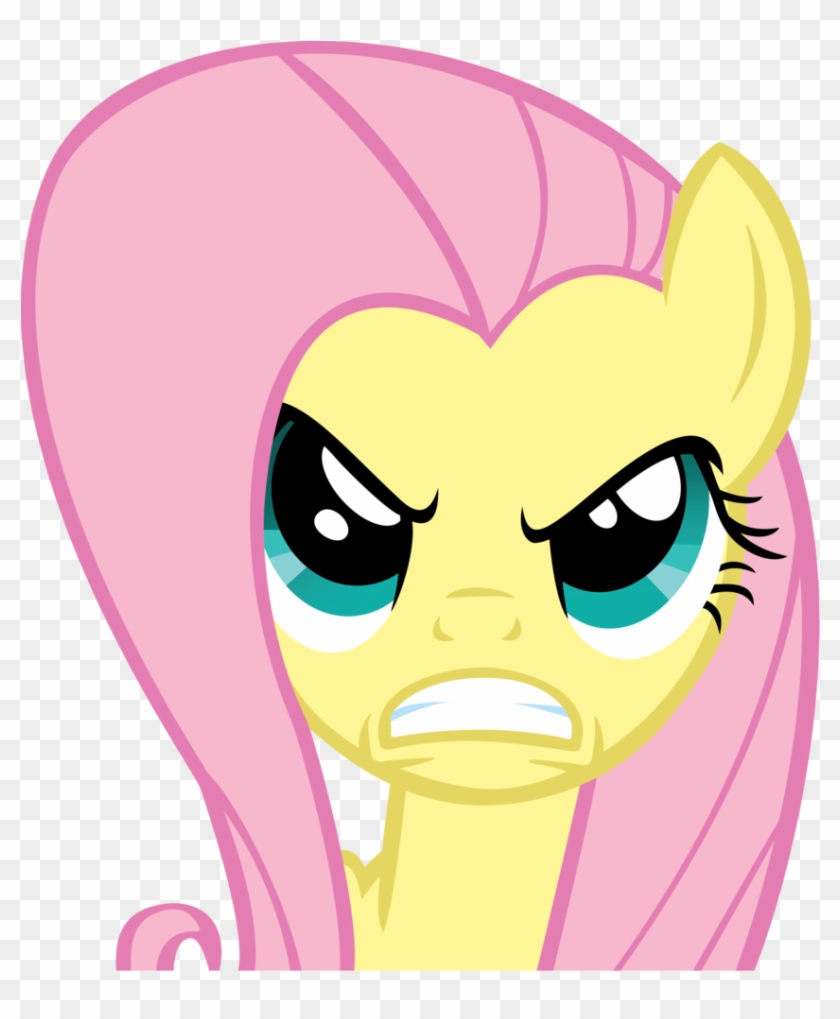 Angry Fluttershy By Superpoopatron Angry Fluttershy - Mlp Putting Your Hoof Down #884381