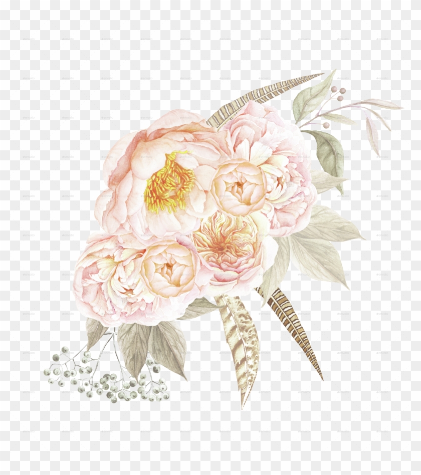 Wedding Invitation Flower Bouquet Photography Wreath - Rose #884412