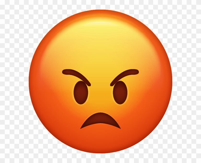 Mad Face Png For Kids - Angry Iphone Emoji #884428