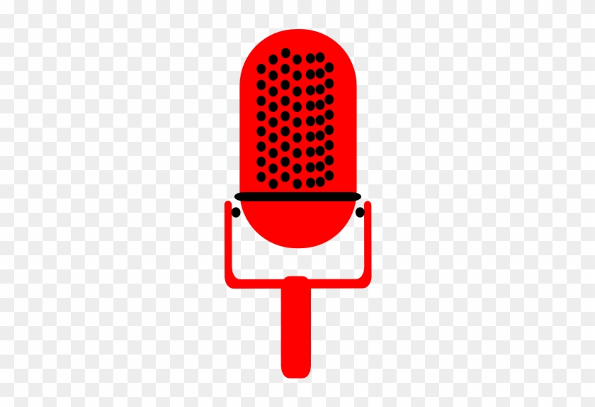 Microphone Clipart Mic - Red Microphone Clip Art #884432