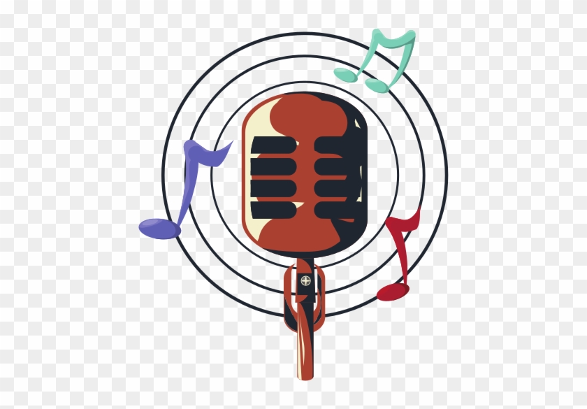Retro Microphone Icon - Illustration #884485