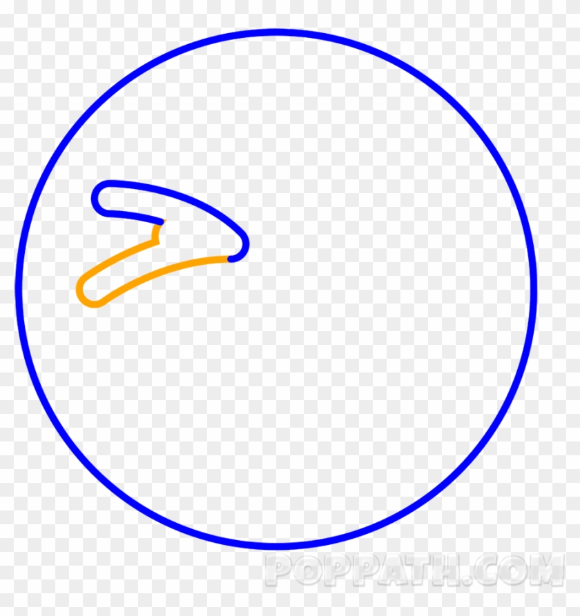 Complete The Closed Eye As Shown - Circle #884494