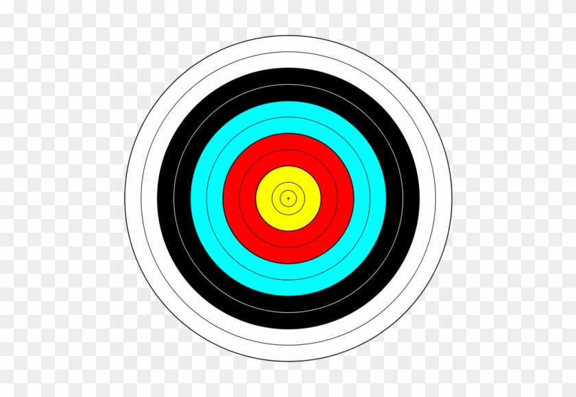 Vector Clip Art Of Target - Draw A Archery Target #884793
