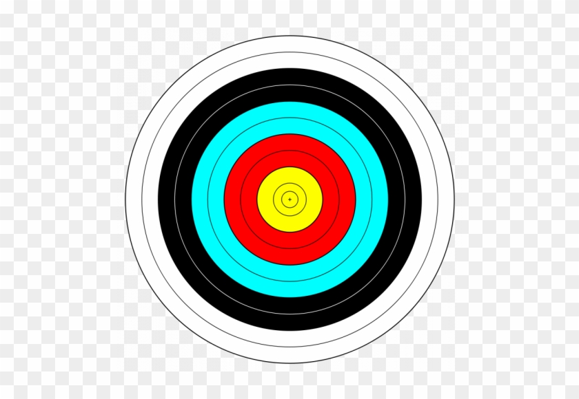 Vector Clip Art Of Target - Draw A Archery Target #884793