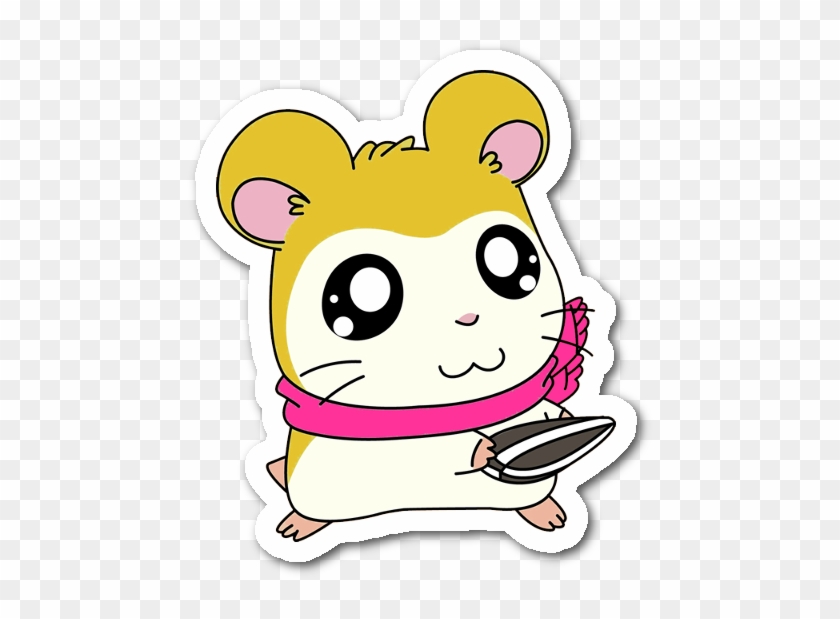 Hamtaro Hamster Anime Kawaii Brownandwhite Cute Pink - Hamtaro Characters Png #885118