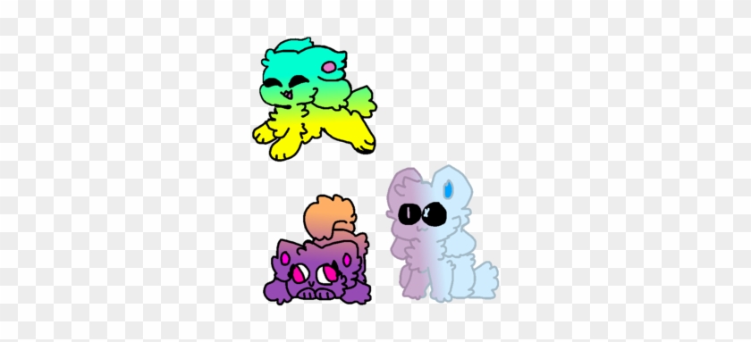 My Three Little Kittydogs By Kawaii Apple Chan - Cartoon #885201