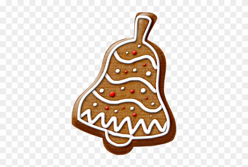 Christmas Gingerbread Bell Cookie Clip Art - Cartoon #885228