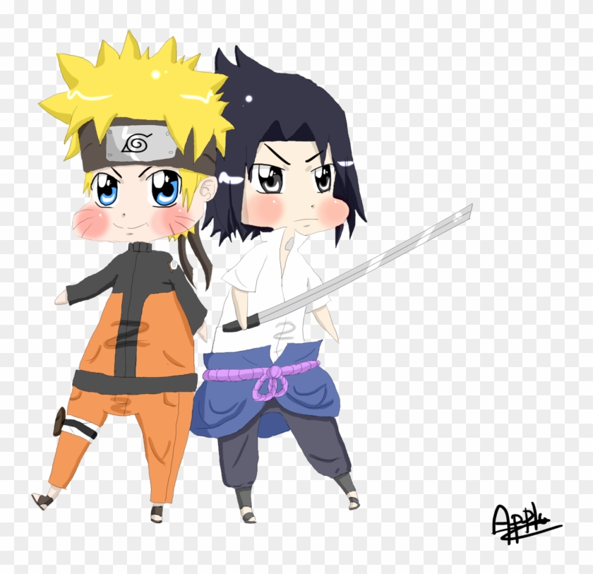 Naruto And Sasuke By Applelove-chan - Cartoon #885264
