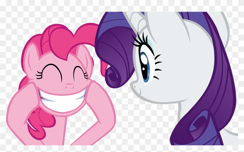 Pinkie Pie Smile Face And Rarity By Hendro107 - Rarity And Pinkie Pie #885389