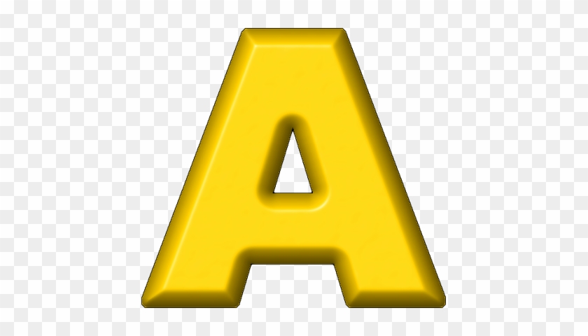 Yellow Letter A - Letter A In Yellow #885440